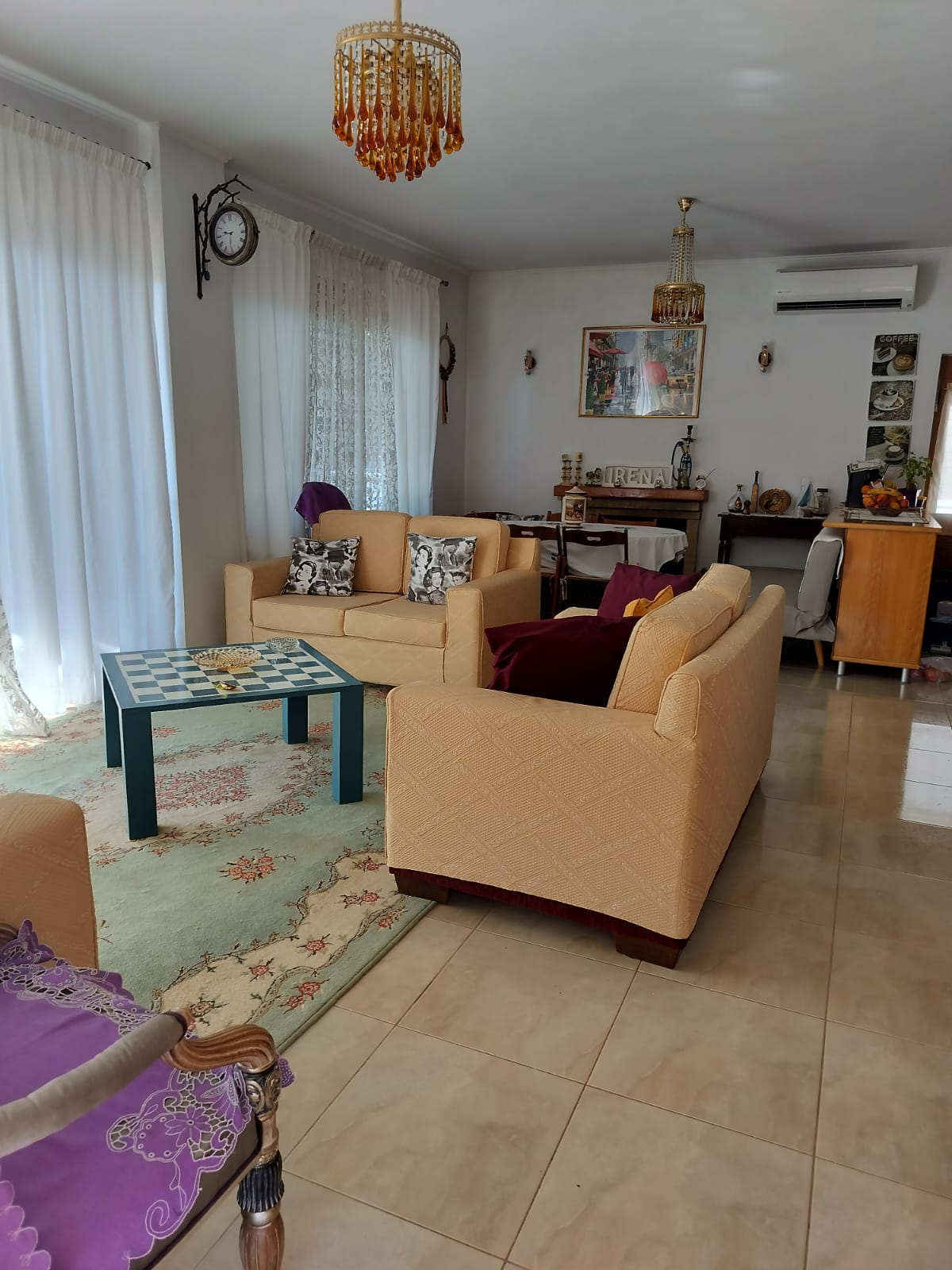 Living and dining area at Porto Germeno Hotel